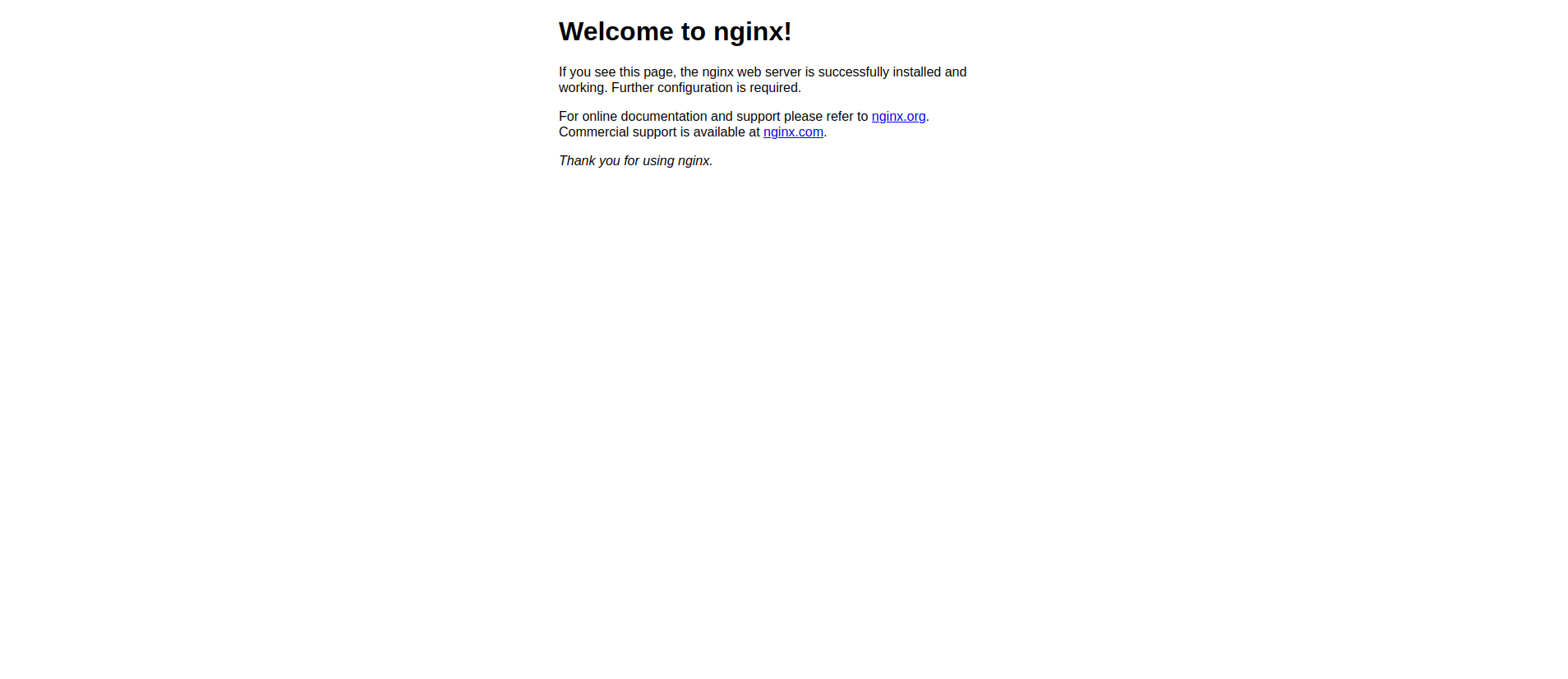 Output of minikube service