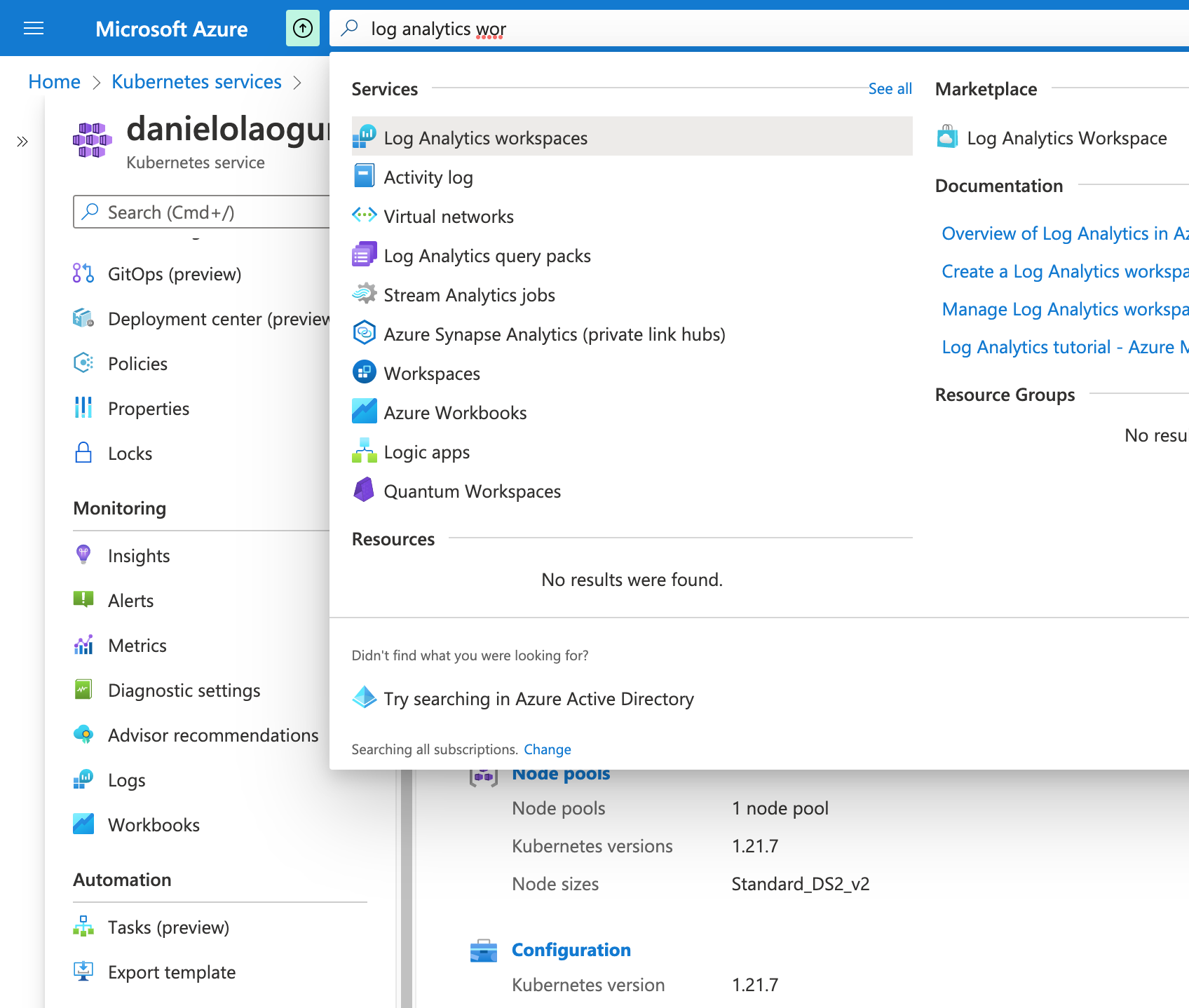 Log Analytics workspaces