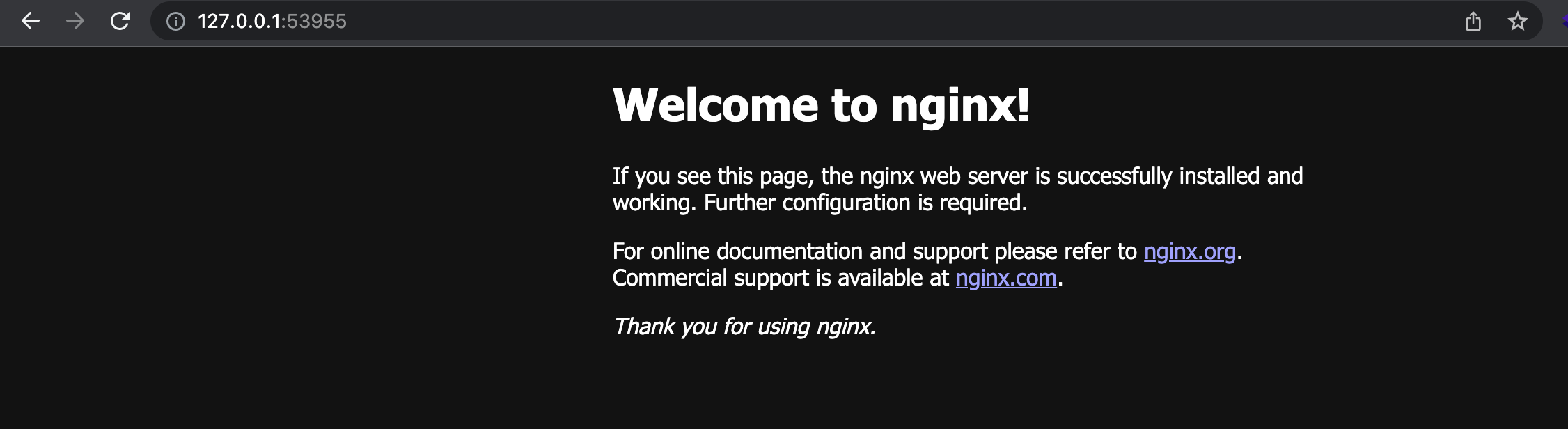 Main application simple webpage