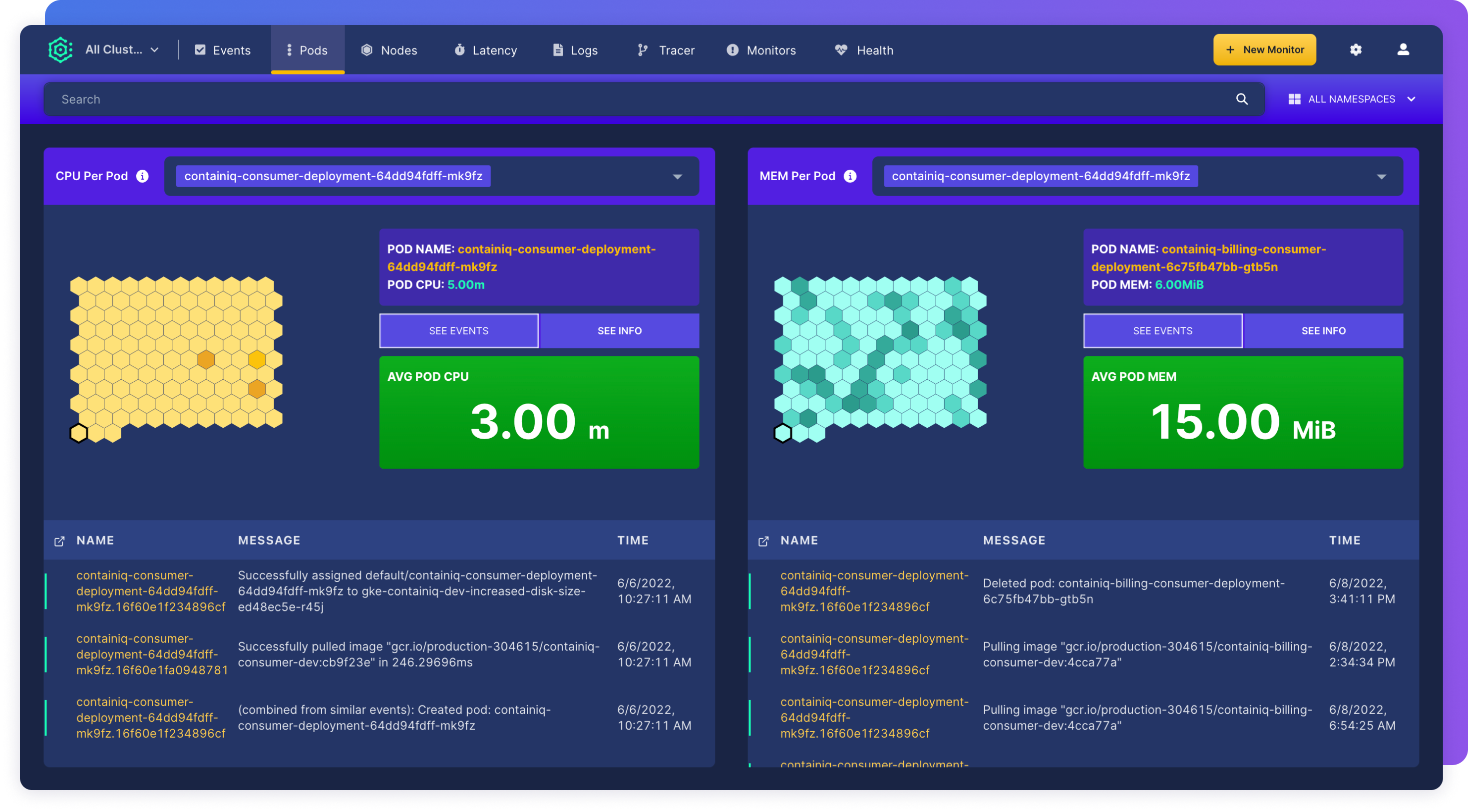 ContainIQ Pod Conditions