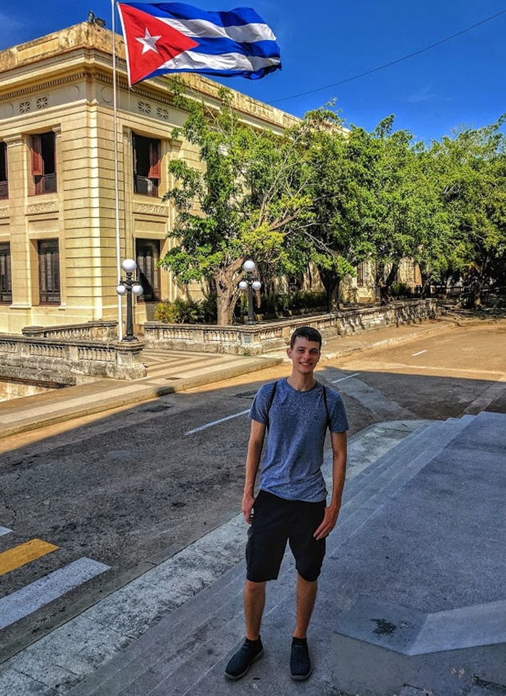 Matthew at the University of Havana
