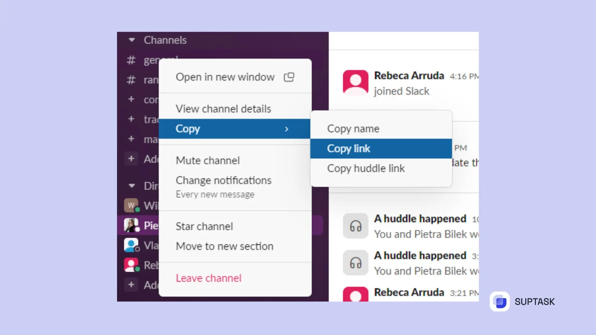 How to Create a Link for a Slack Channel