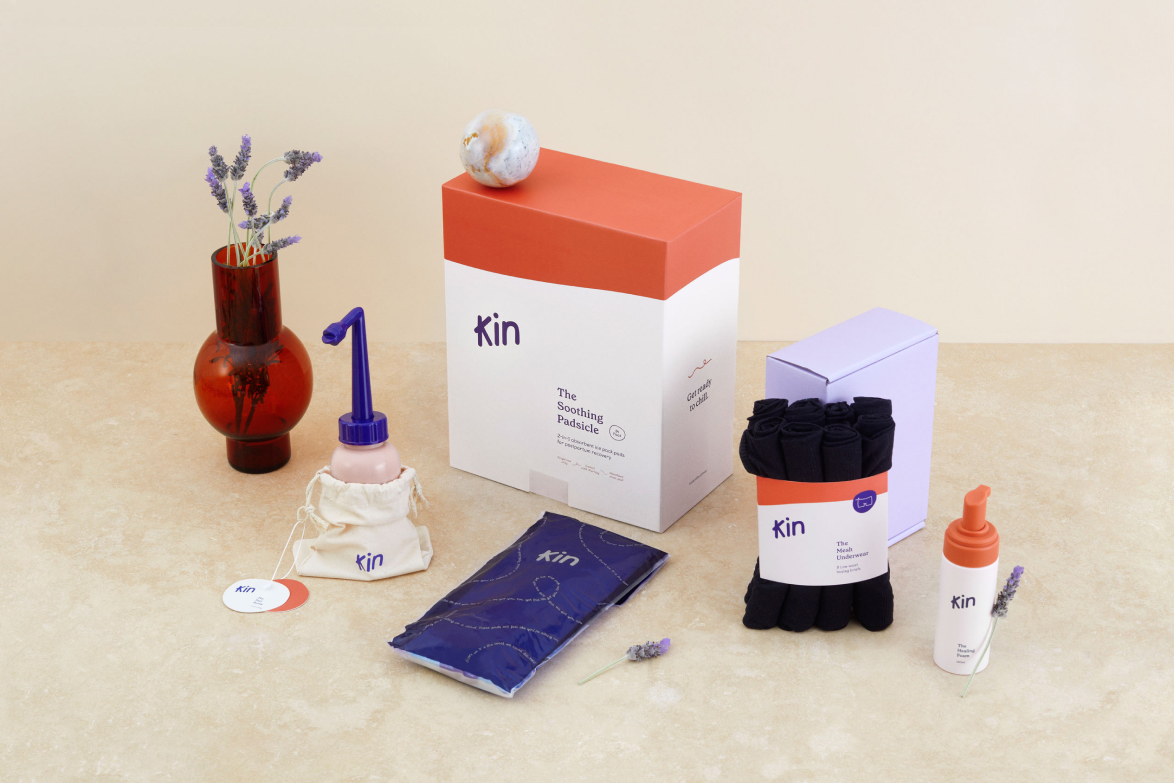 Kin's postpartum recovery kit