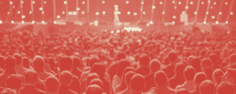 High-attendance live event with a potentially under-engaged audience