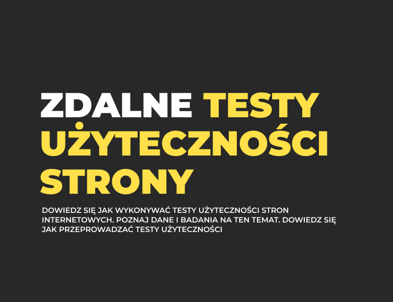 Testy Zdalne testy użyteczności strony