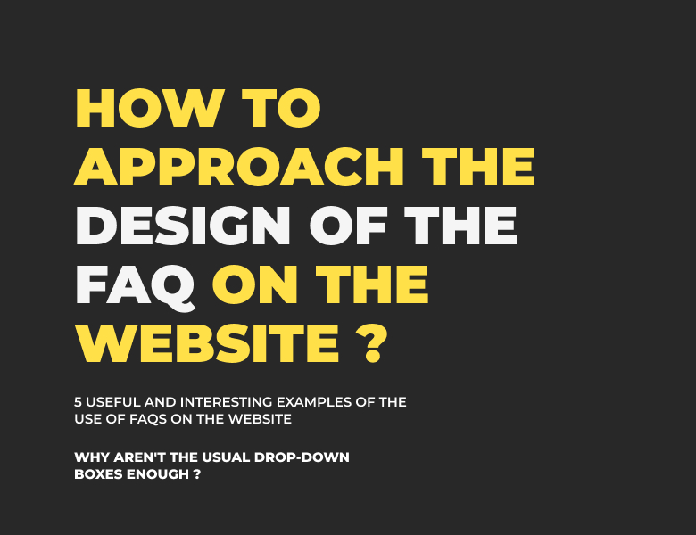 FAQ on the website - how to design - 5 examples
