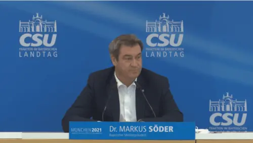 Übertragung der CSU Fraktion im Bayerischen Landtag mit Dr. Markus Söder