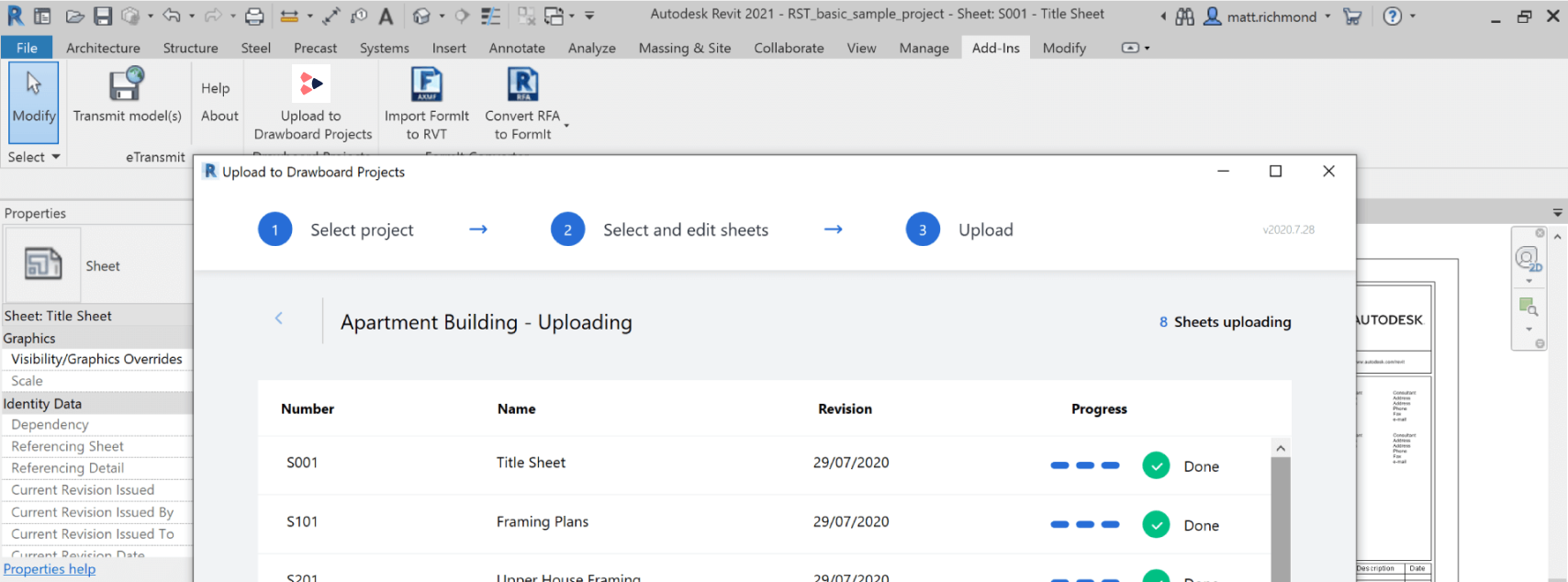 Drawboard Projects | Revit Integration