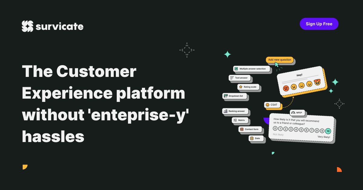 Customer Experience Survey Software рџљђ Survicate Use Free Customer Experience Survey Software рџљђ Survicate Use Free