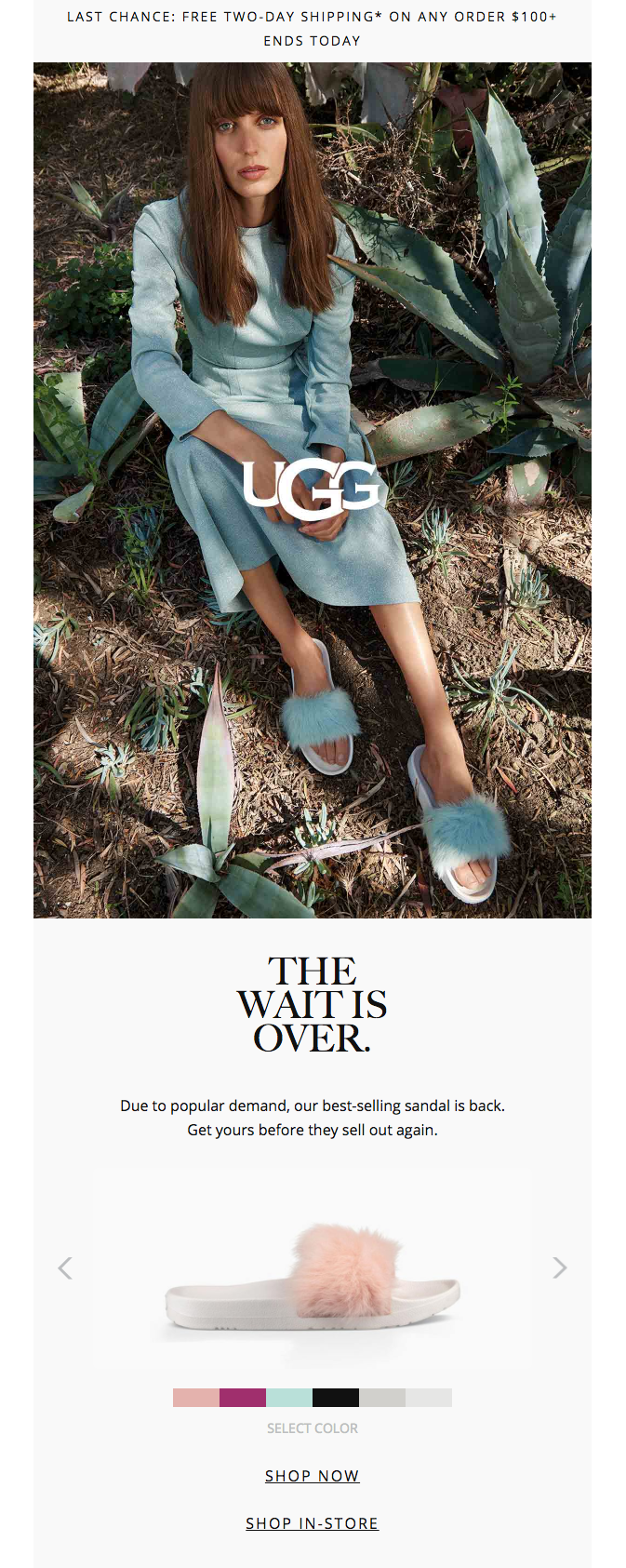 ugg_ecommerce_email_marketing