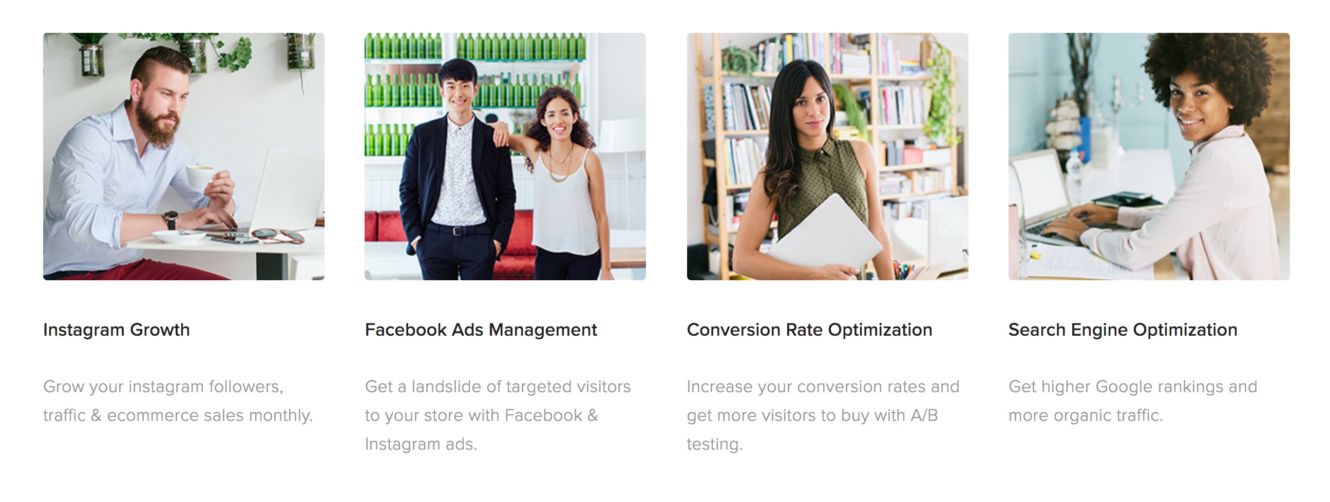CTA example - conversion centered design