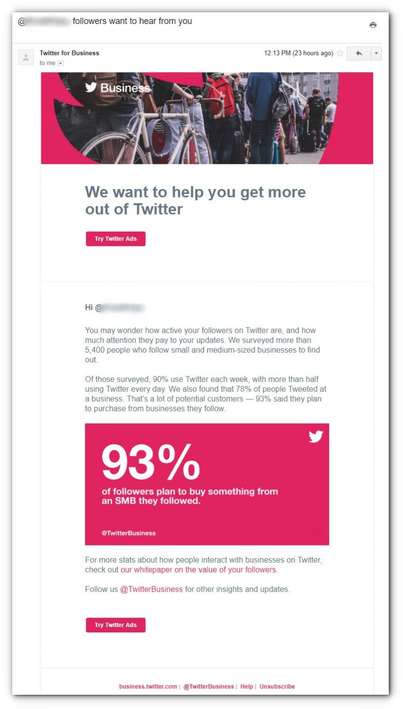email campaigns to sell ads - email 7