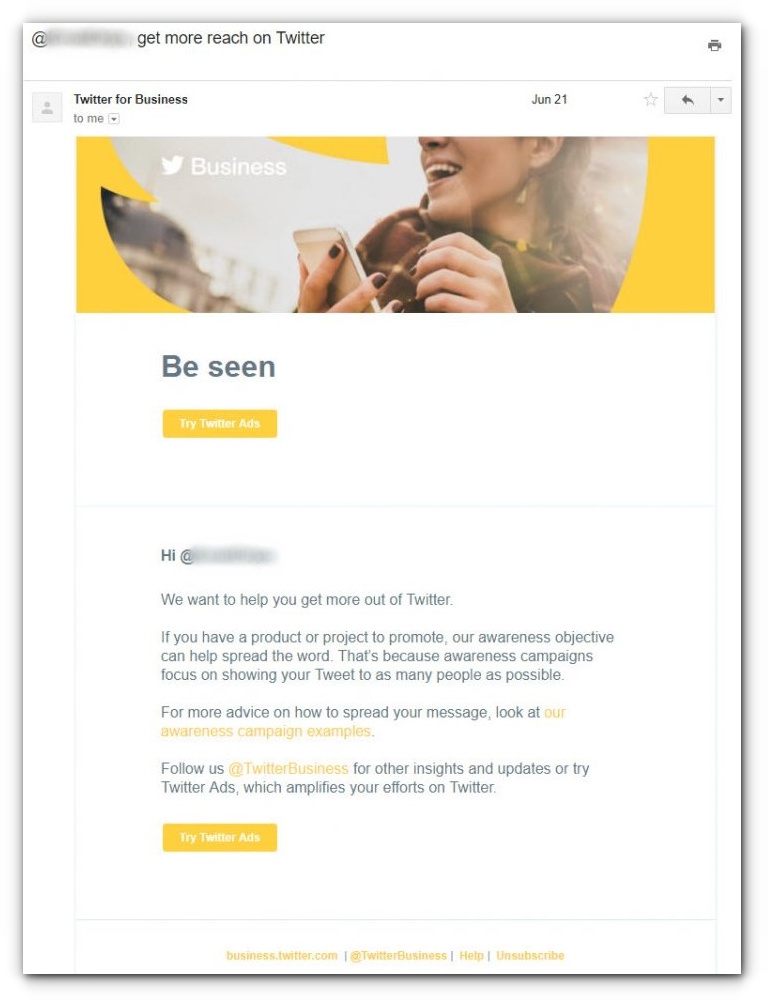 email campaigns to sell ads - email 6