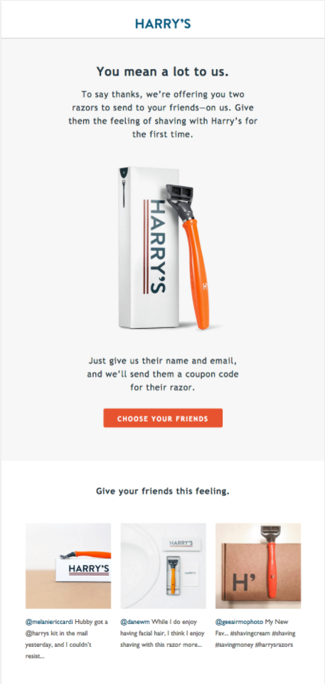 Less Is More Emails - Harry's