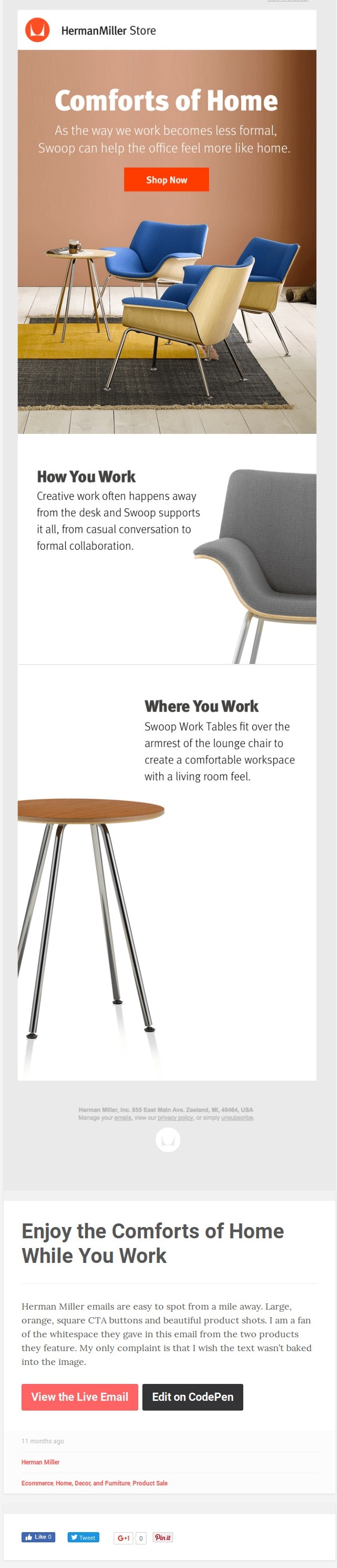 Less Is More Emails - Herman Miller