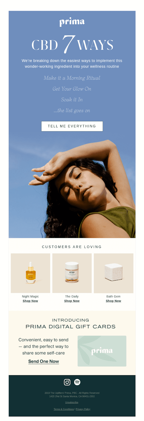 cbd educational email marketing example