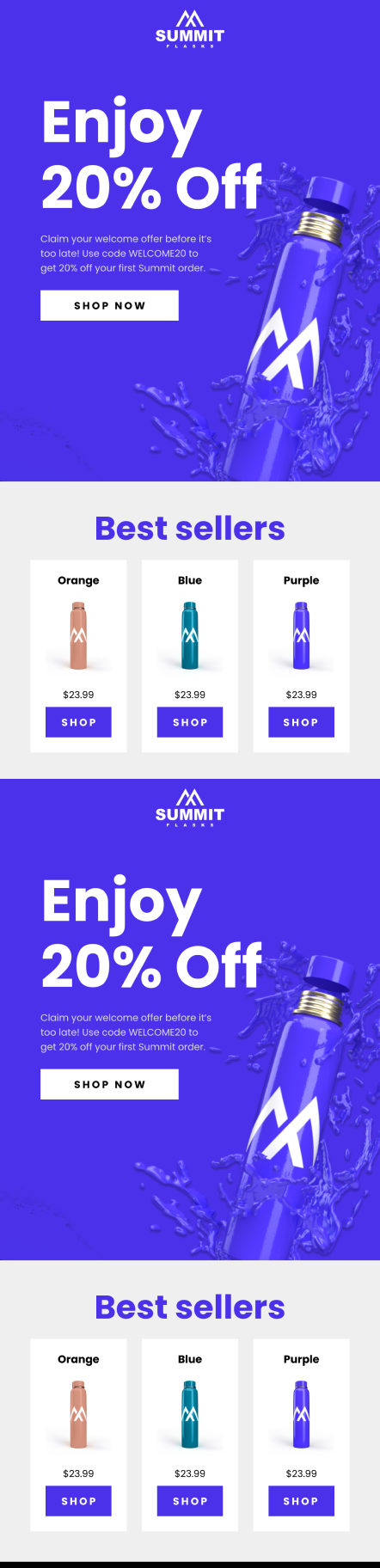   Back-In-Stock Special Offers Email Template 