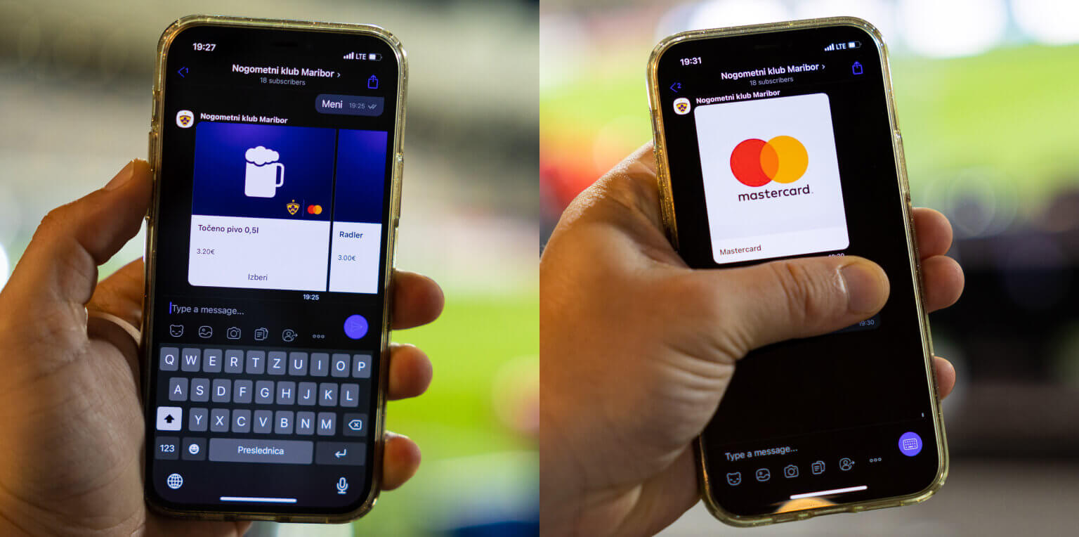 In-channel payment with Mastercard during a messaging conversation