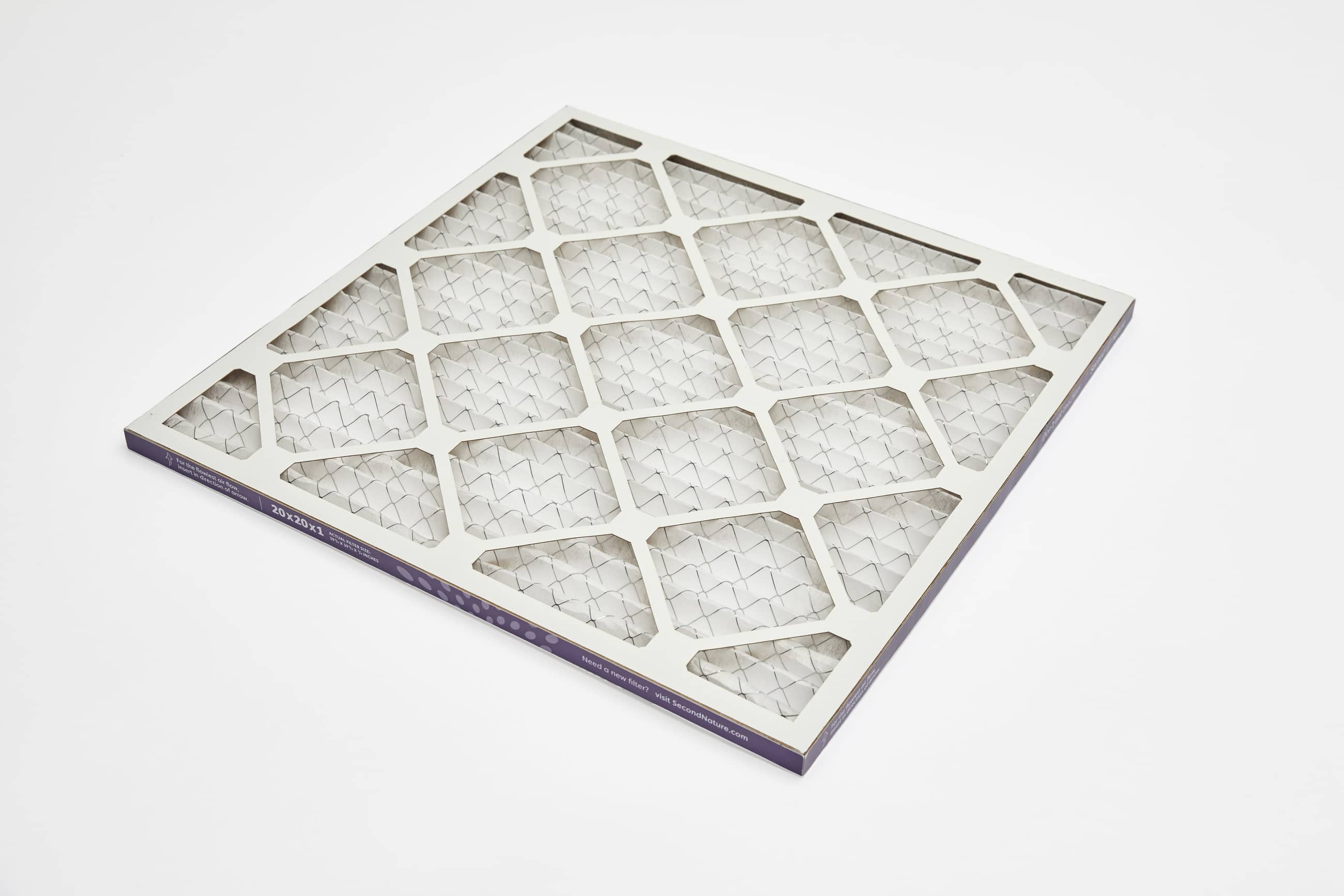 20x20x1 Home Air Filters MERV 8, 10, and 13 Second Nature™