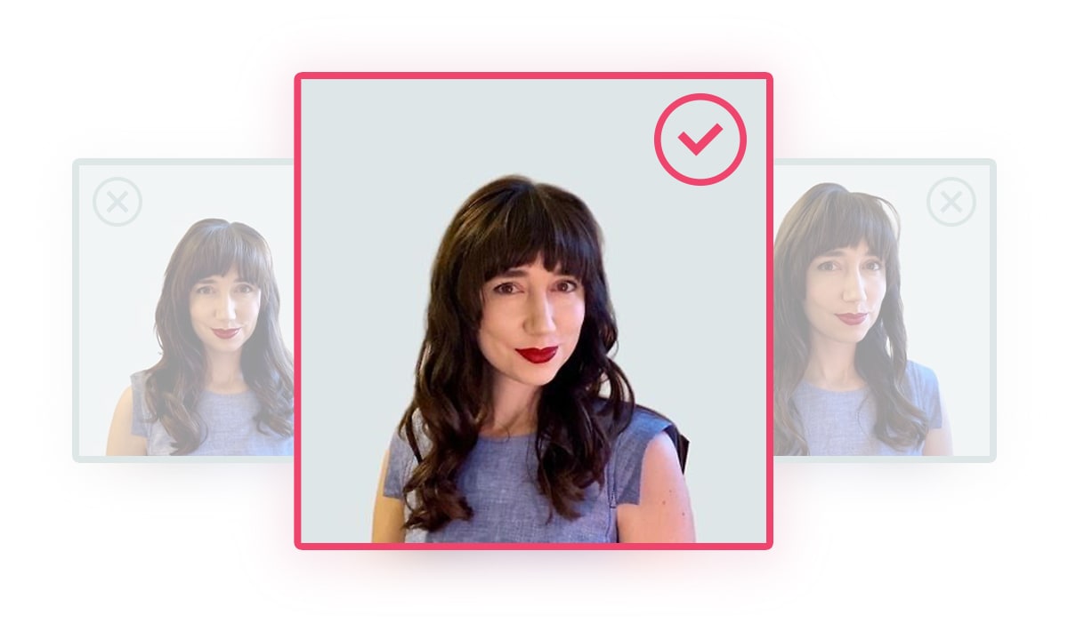 Easily choose your favorite Virtual headshot