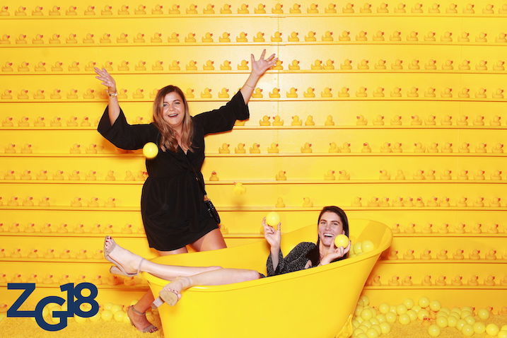 Zillow rubber duck photo booth set