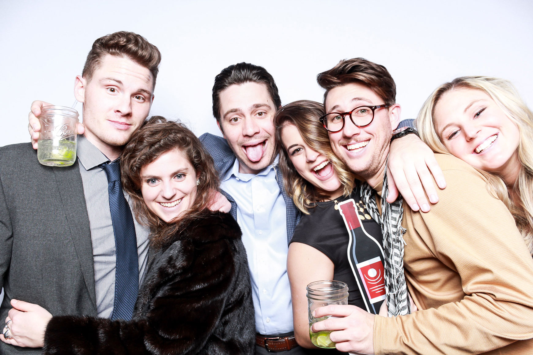 The Rat Pack photo booth pose