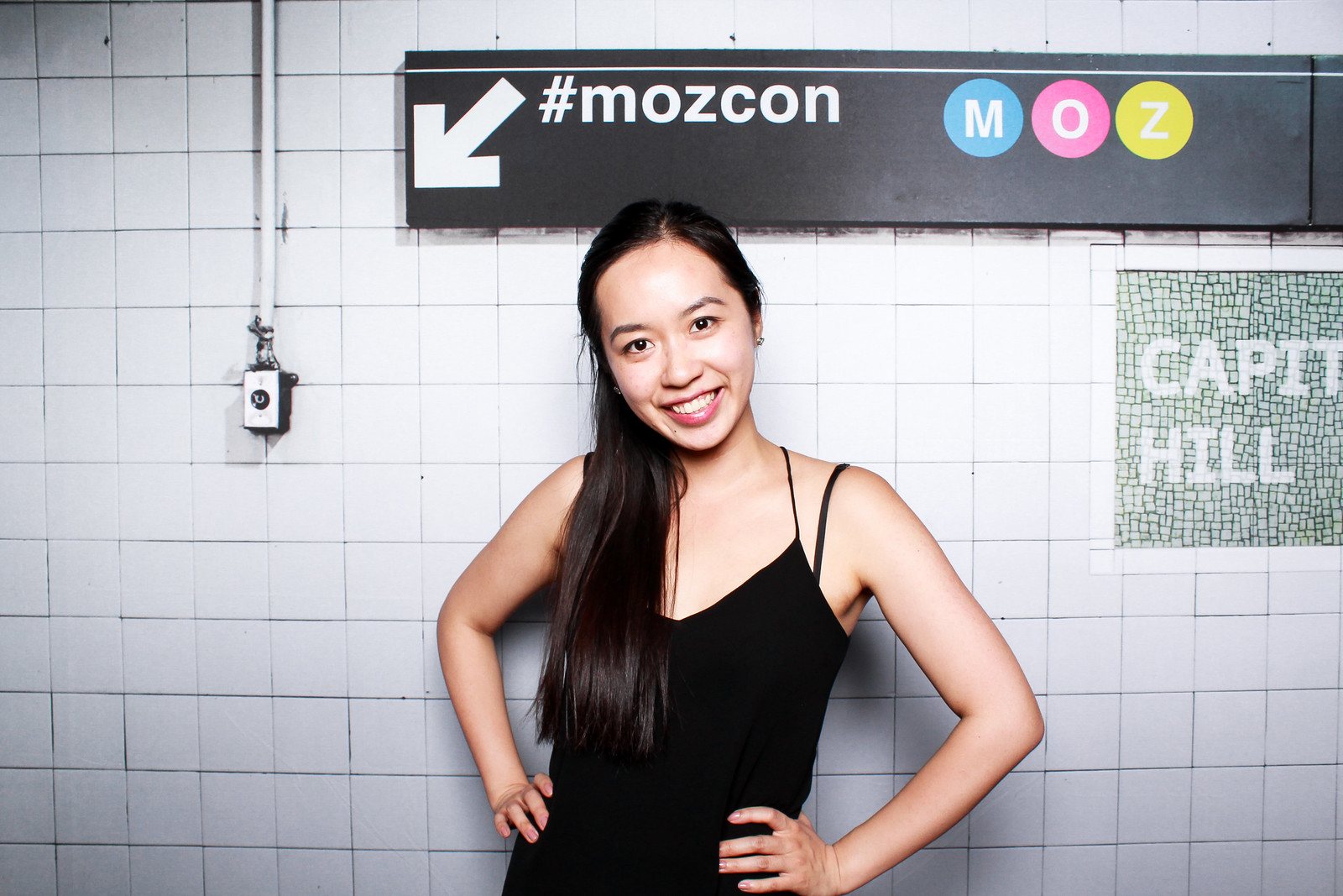 Subway backdrop photo booth