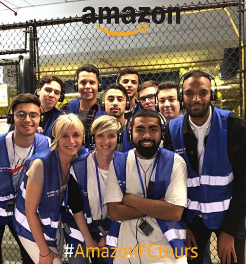 Amazon FC Tours Selfie Stand Photos