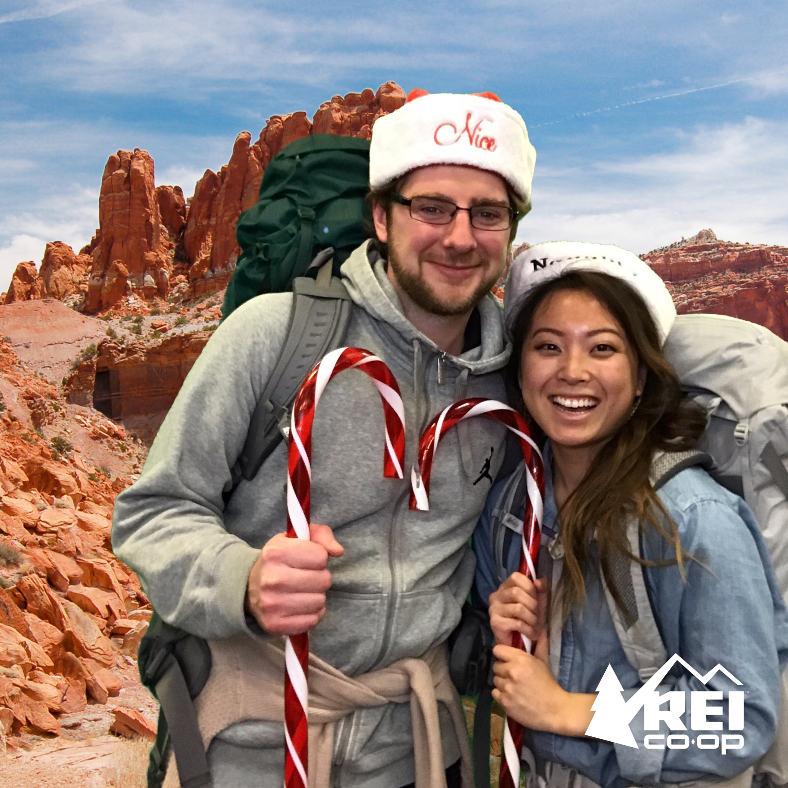 REI holiday activation #takeyourselfieonanadventure