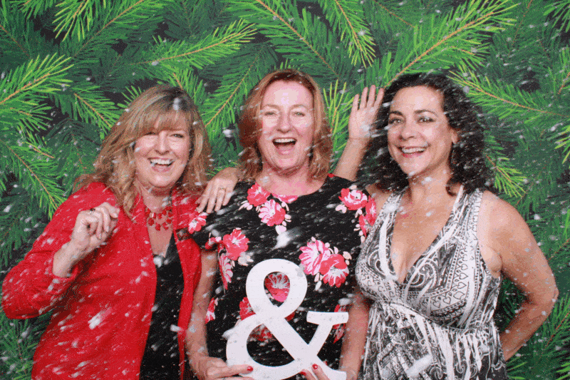 Snow photo booth experience