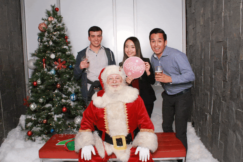 Santa snow photo booth experience