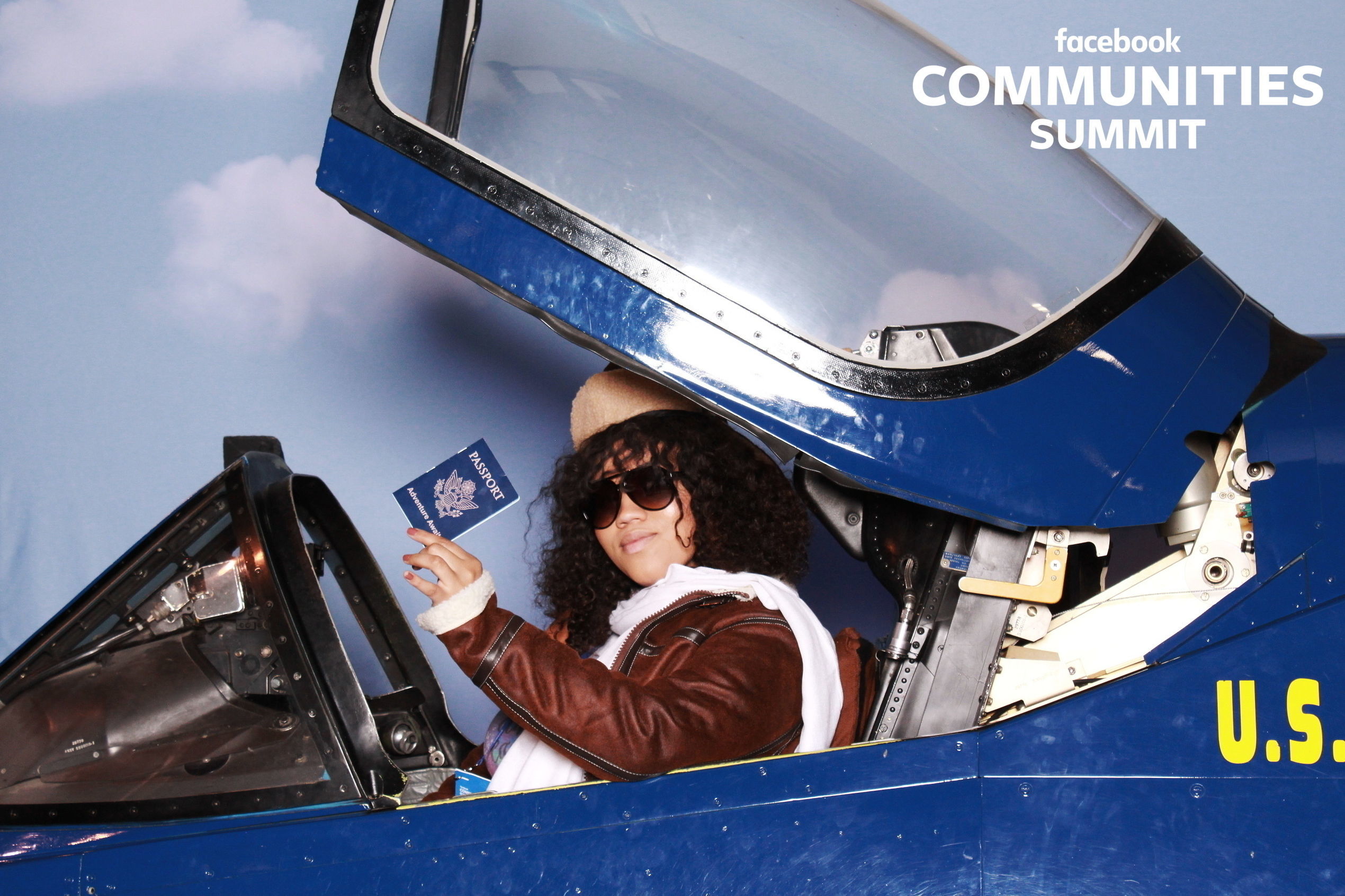Airplane custom photo booth
