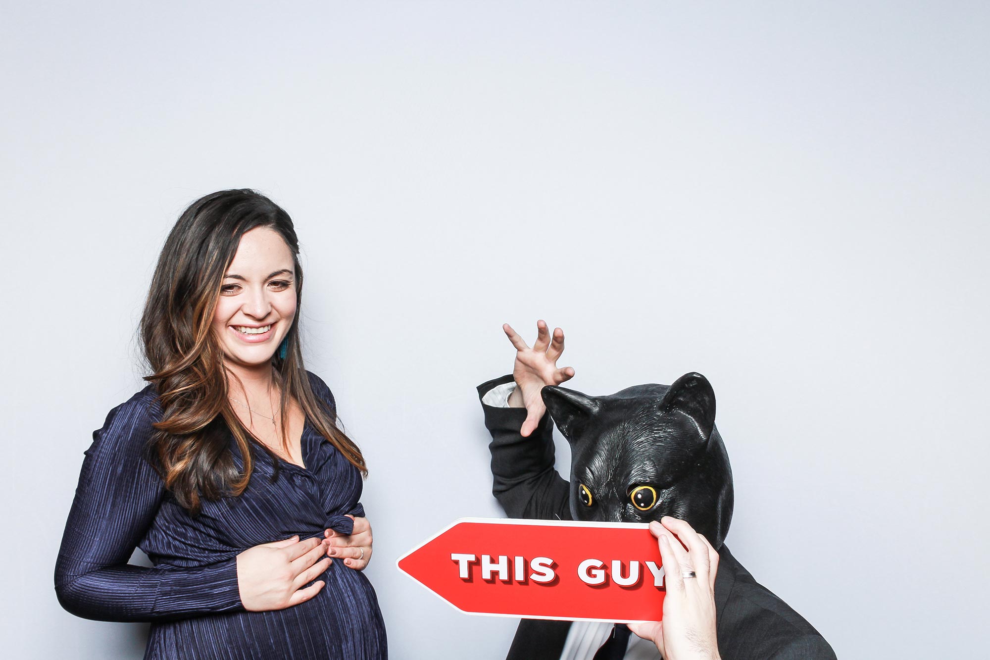 Gender announcement photo booth