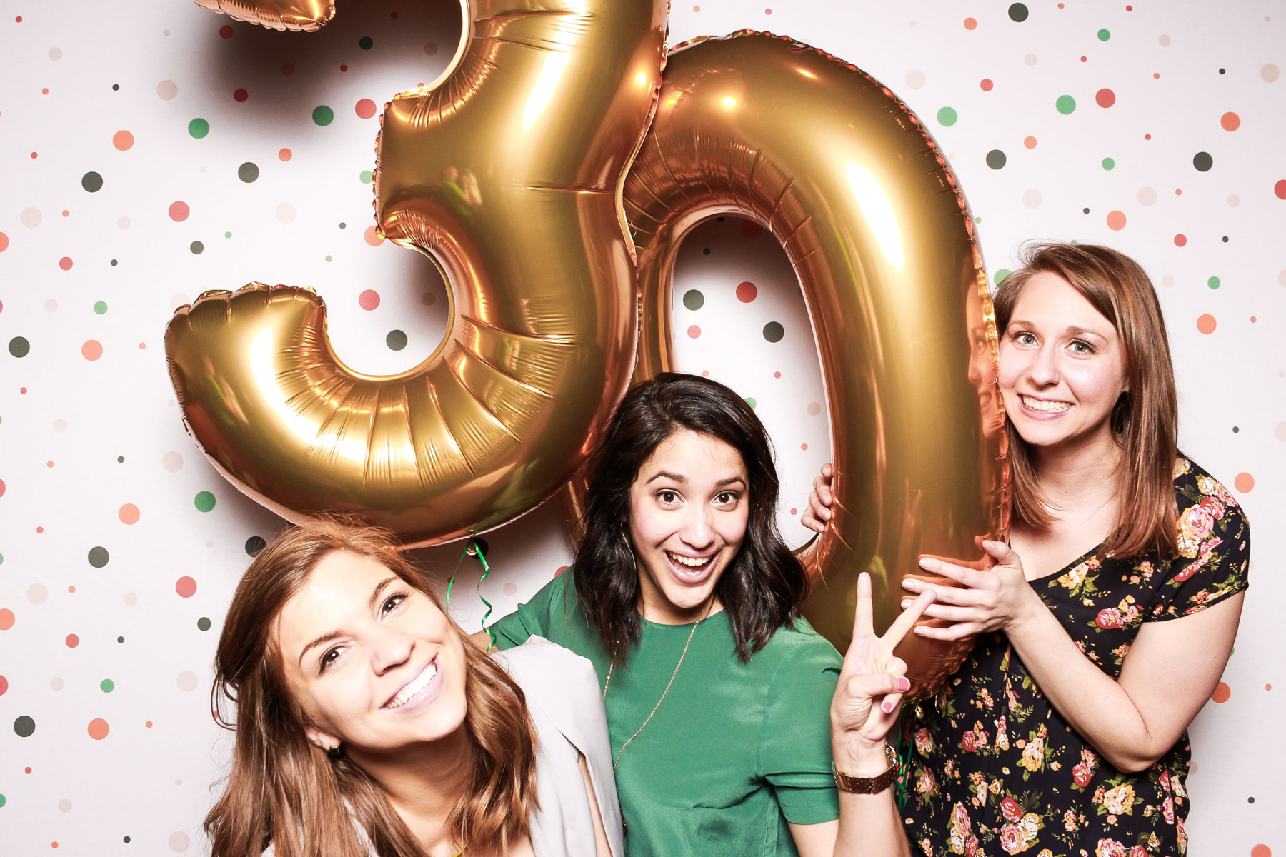 Large balloon photo booth prop