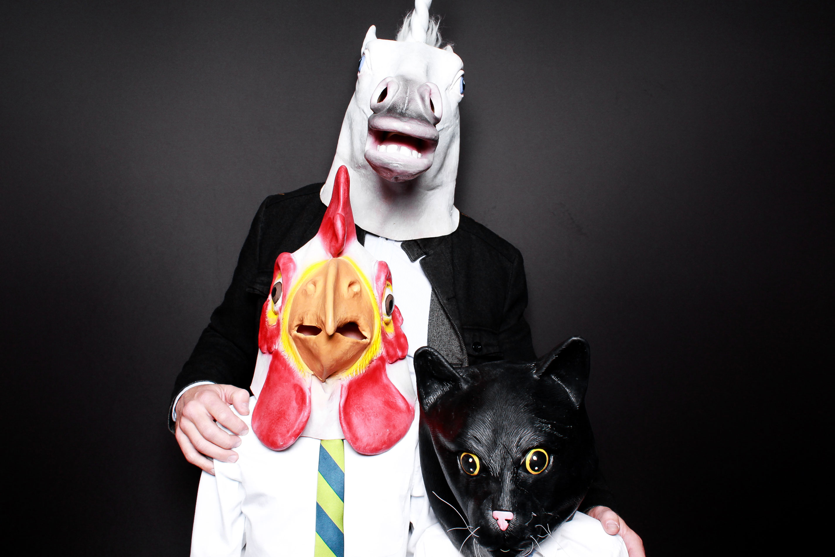 Mask photo booth props