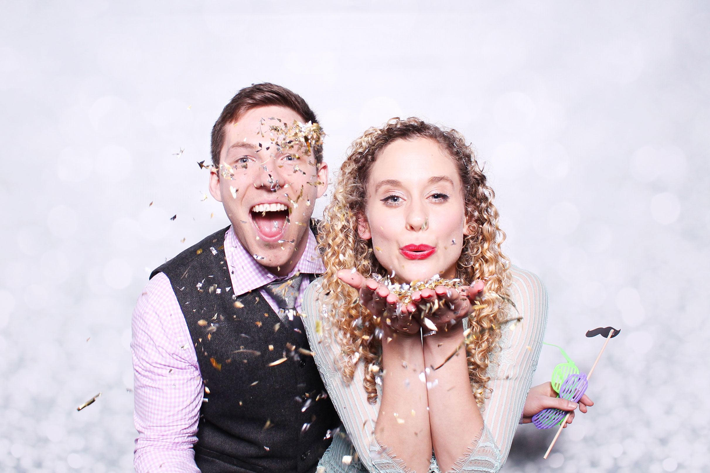 Glitter prop photo booth