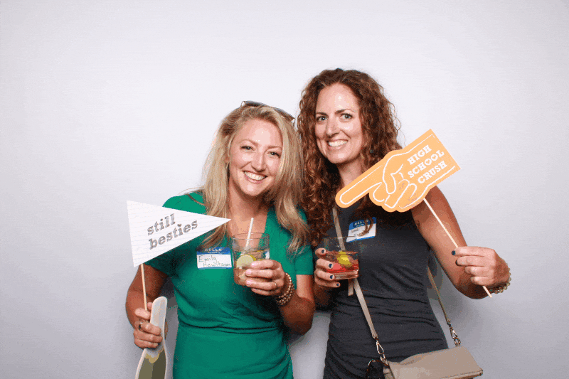 Reunion photo booth GIF experience