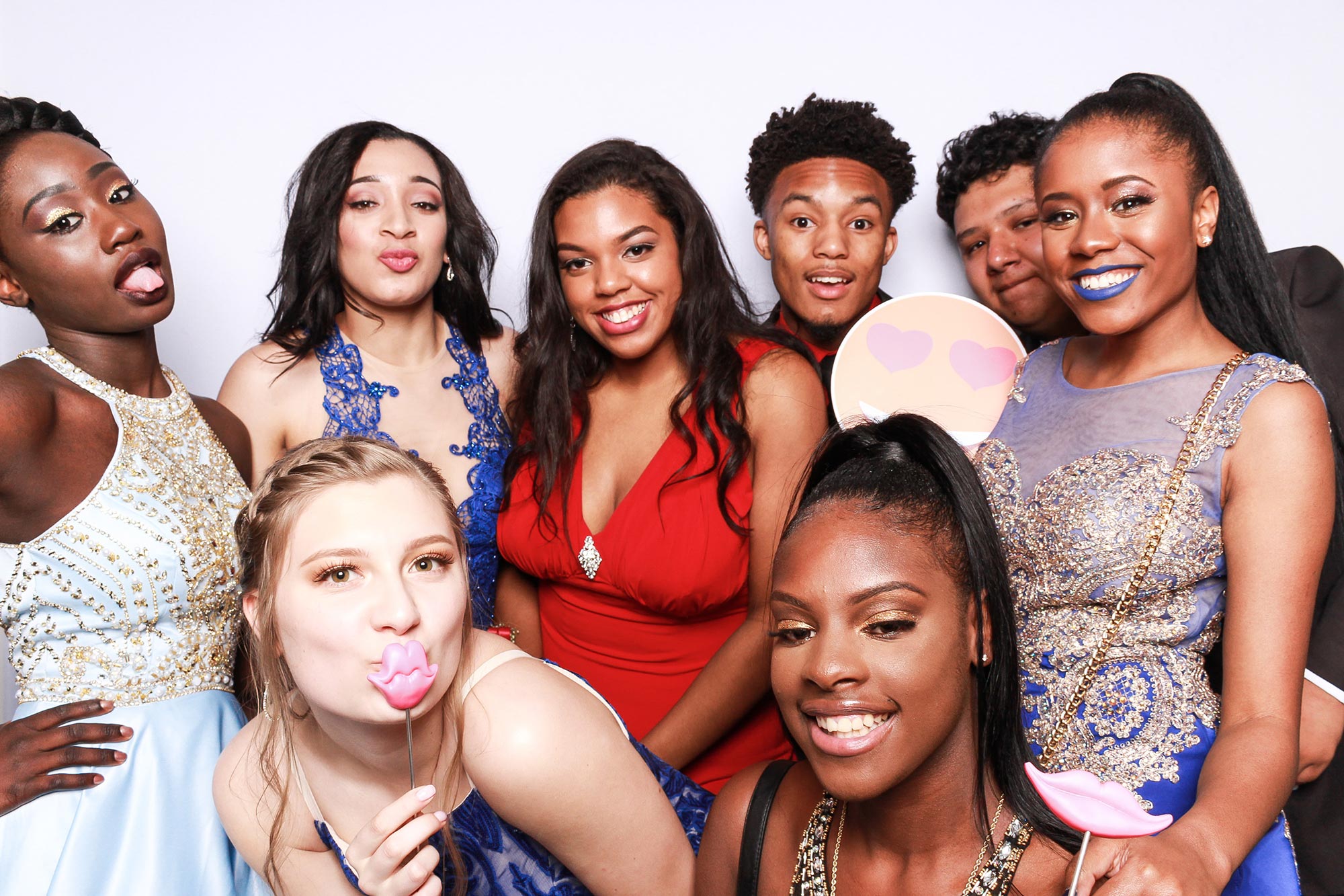 Group Photo High School Dance Photo Booth Experience
