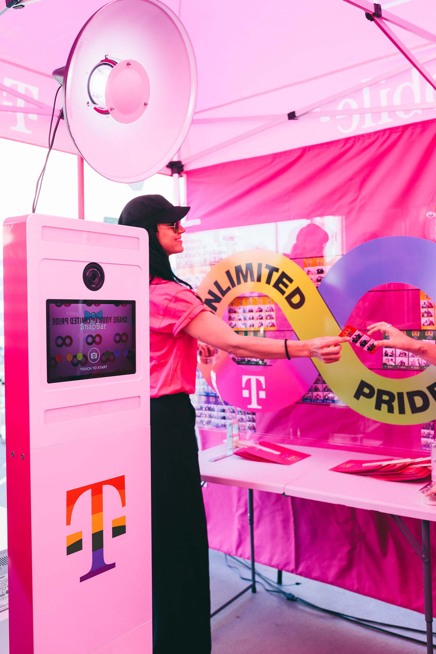 Pride festival photo booth