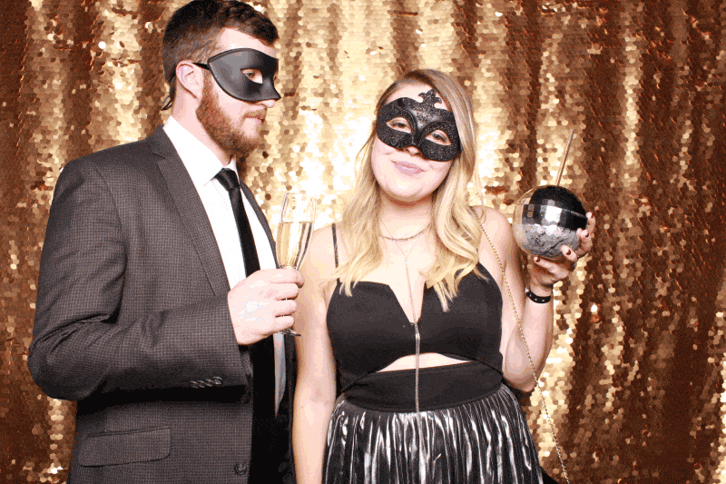Gold sequin GIF booth