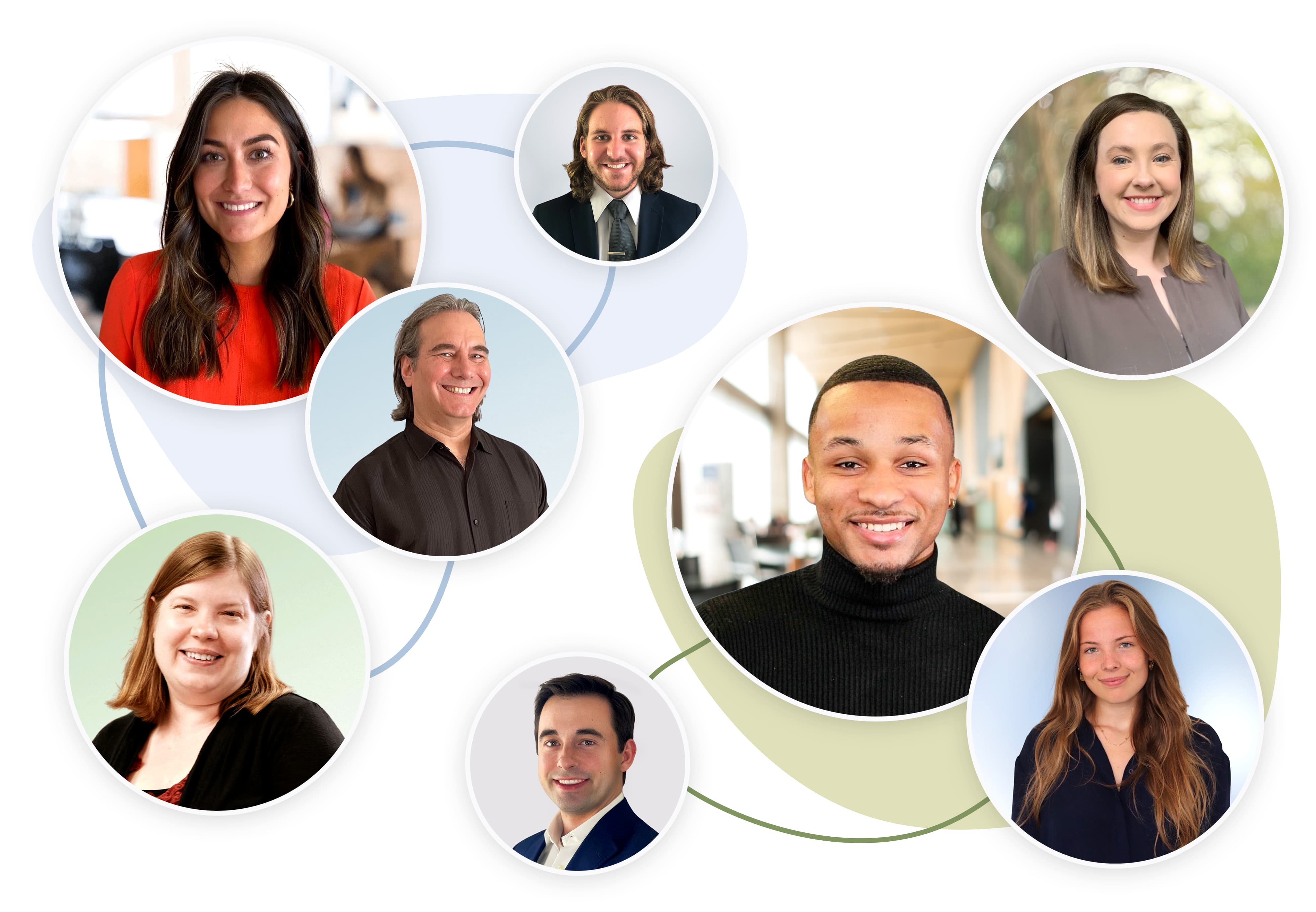 Examples of headshots taken using Snapbar's Virtual Headshot Photo Booth.