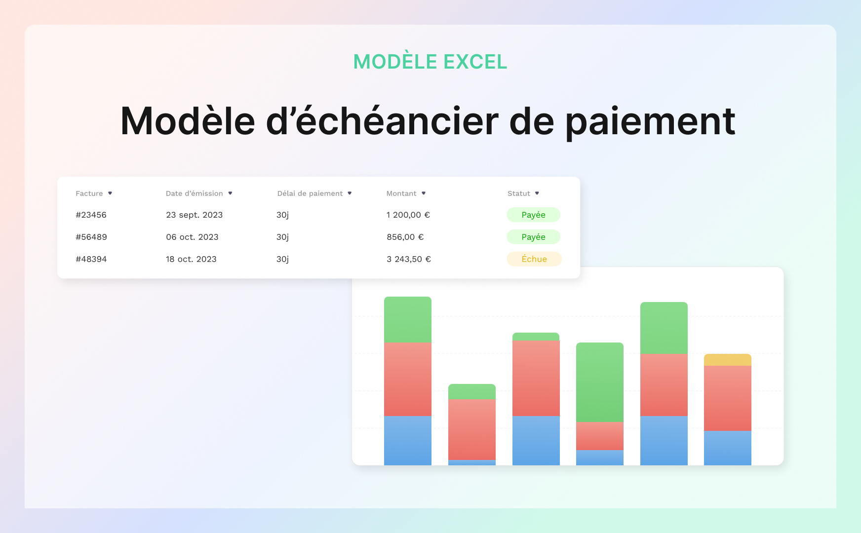 Tableau échéancier De Paiement Excel Gratuit Modèle d'échéancier de paiement