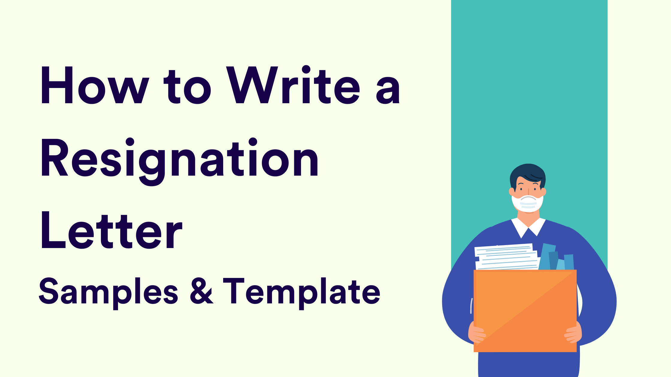 How To Write A Resignation Letter Samples Template