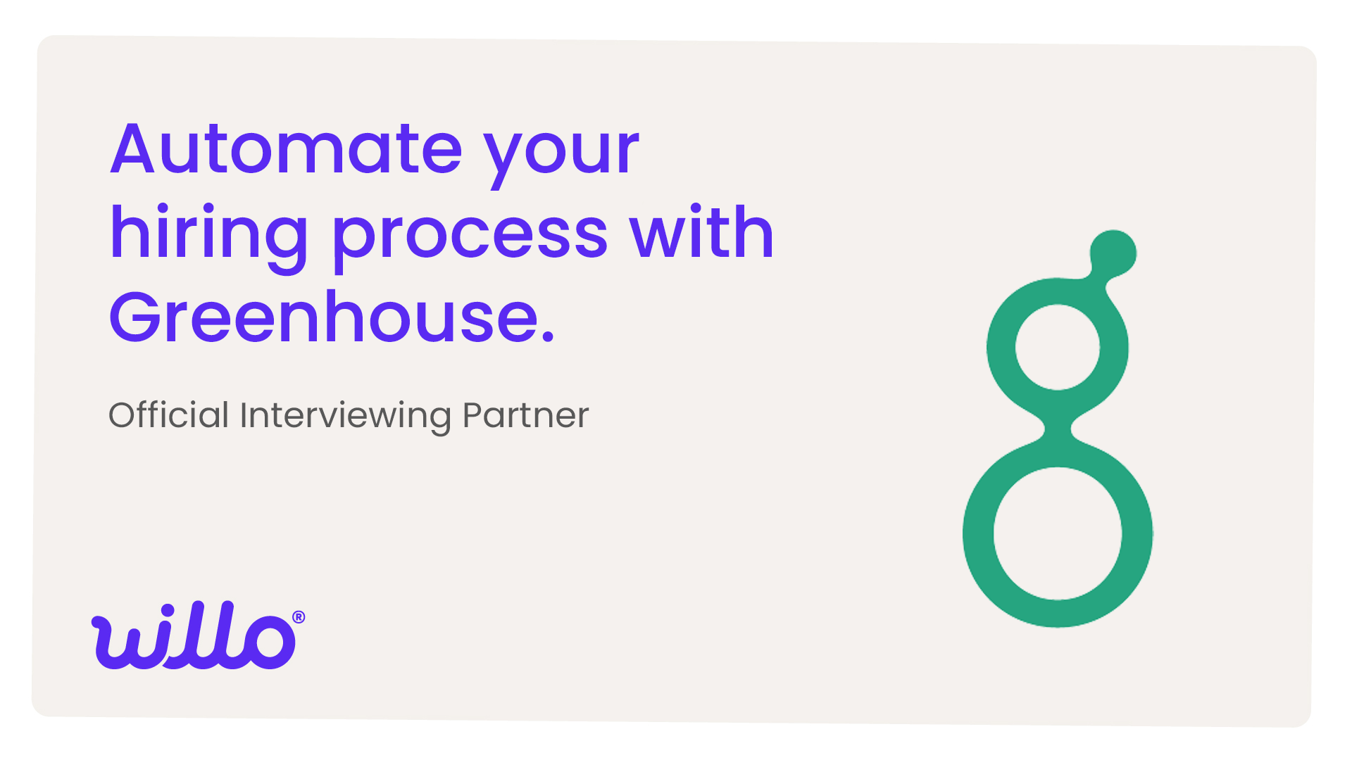 Official Greenhouse ATS Interviewing Partner | Willo Blog