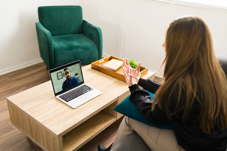 Telehealth therapy session