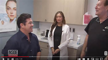 Charmaine with Dean Cain on Inside Edition - youtube screenshot