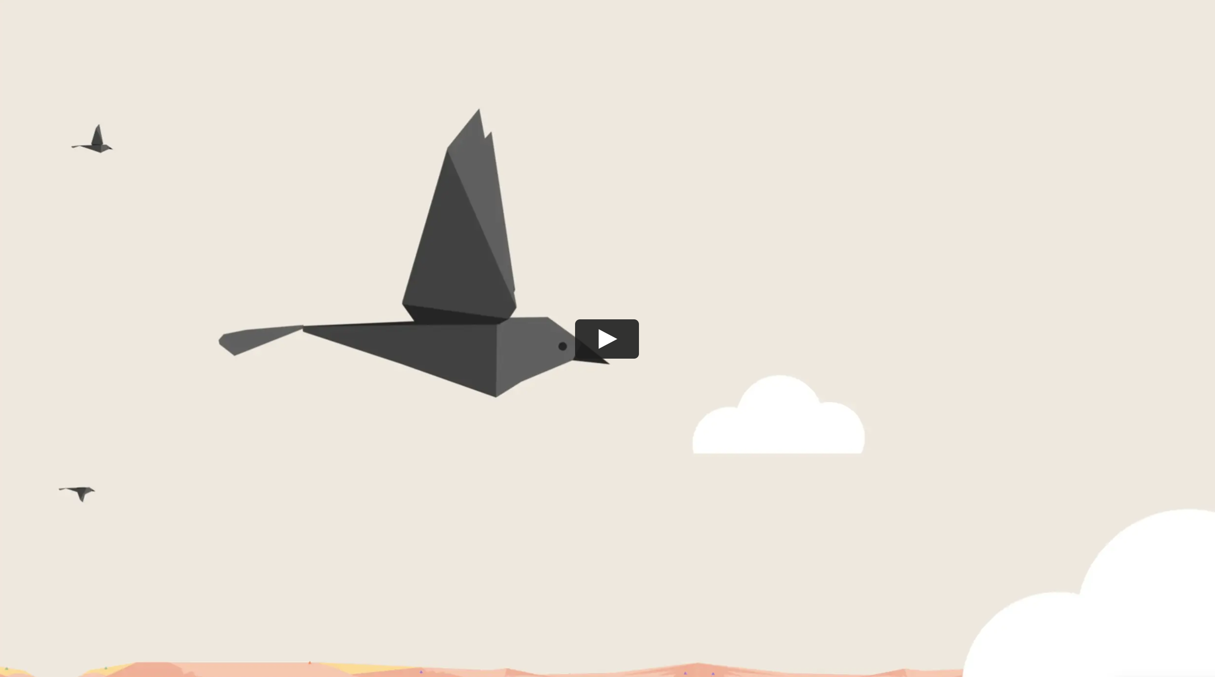 Flying raven illustration