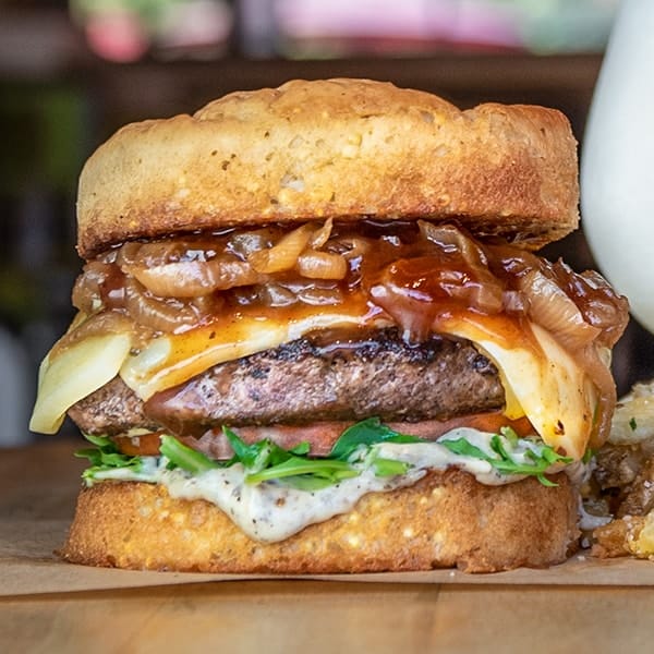 Gluten free Big Chuck burger.