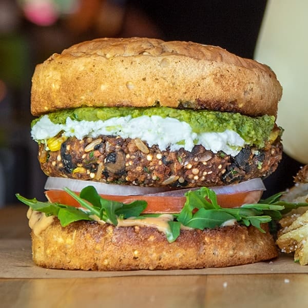 Gluten free El Bandito burger.