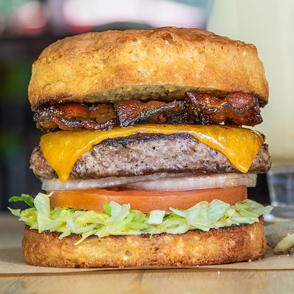 Gluten free The Classic burger.